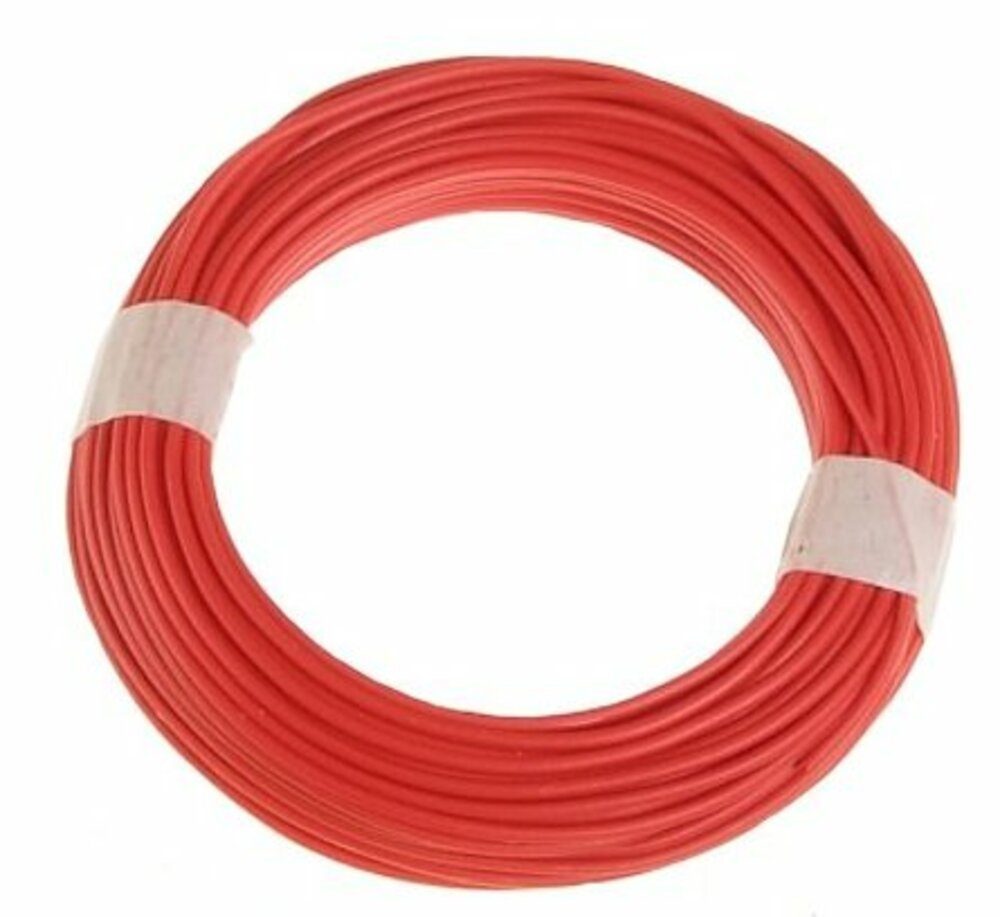 Kahlert Licht Modellbausatz Schaltdraht 0,5mm, 10m, rot