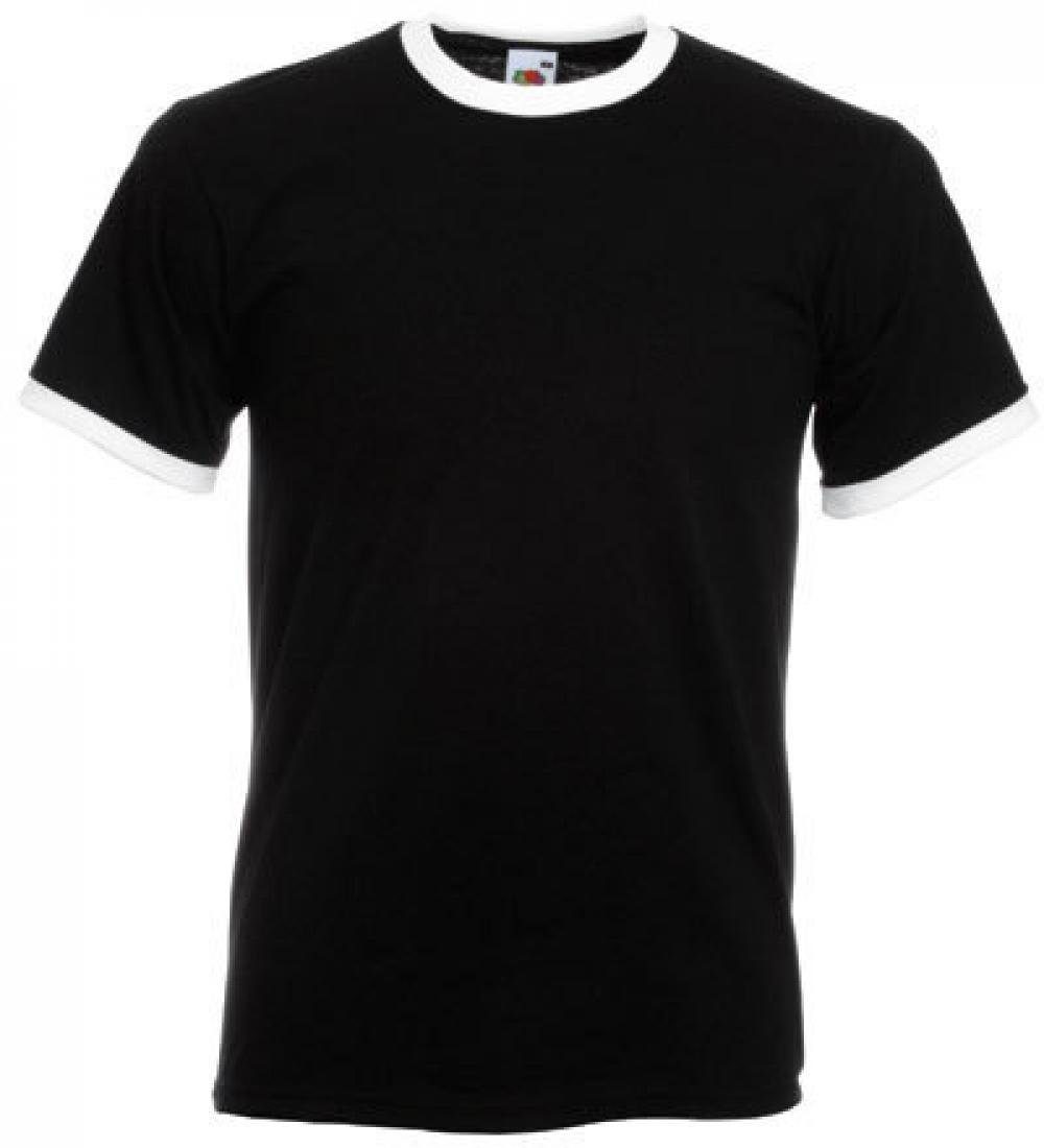Fruit of the Loom Rundhalsshirt Ringer Herren T-Shirt günstig online kaufen