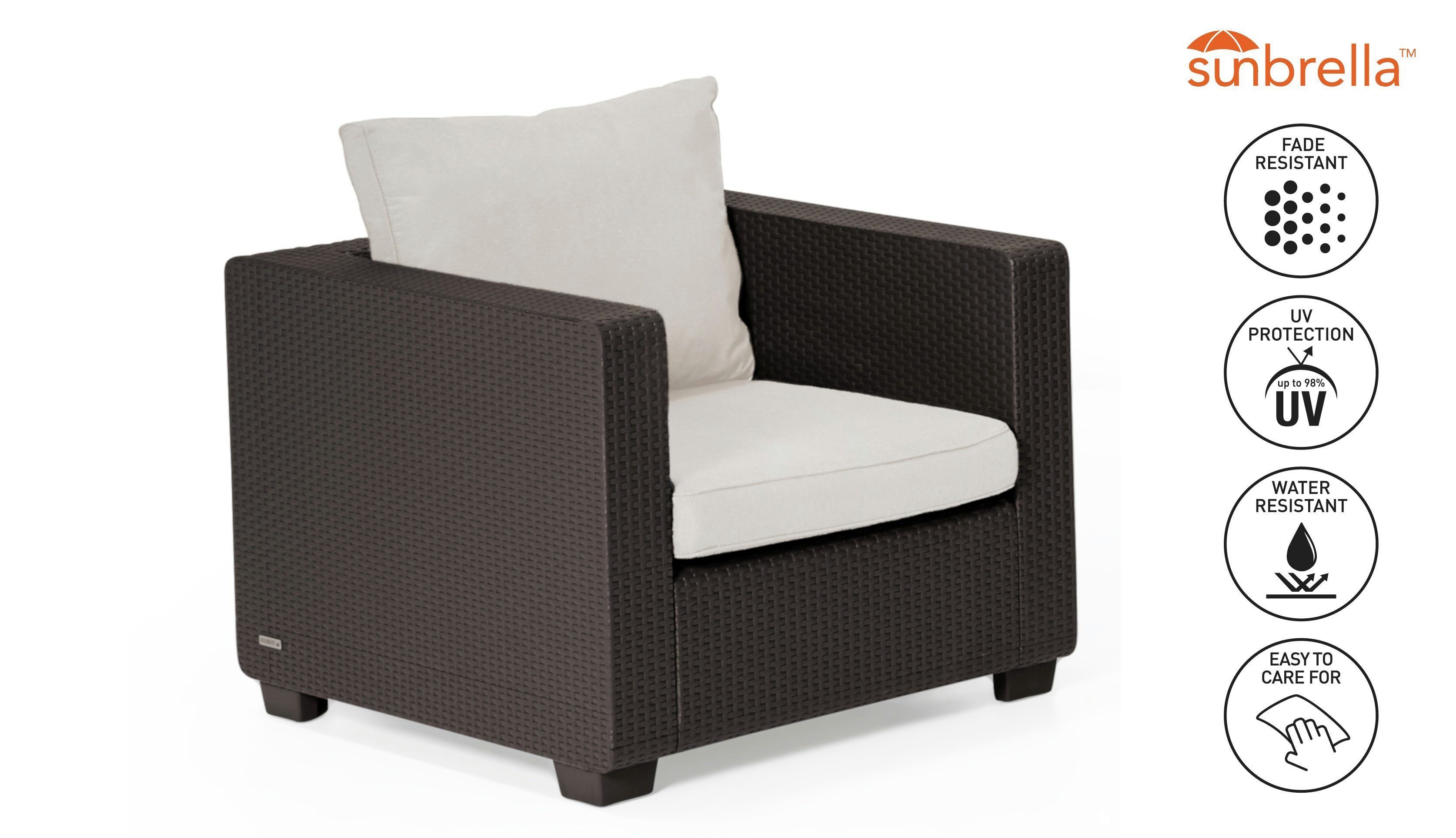 Allibert Balkonset »Allibert Salta Balkon Set Inkl. Sunbrella Kissen