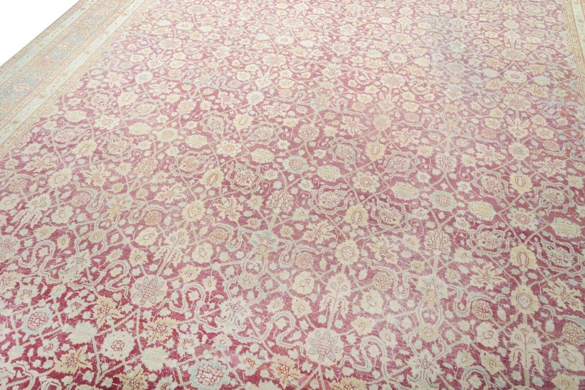 Orientteppich Täbriz Patina rechteckig, Orientteppich Nain 10 Handgeknüpfter / mm Höhe: Perserteppich, 307x394 Trading