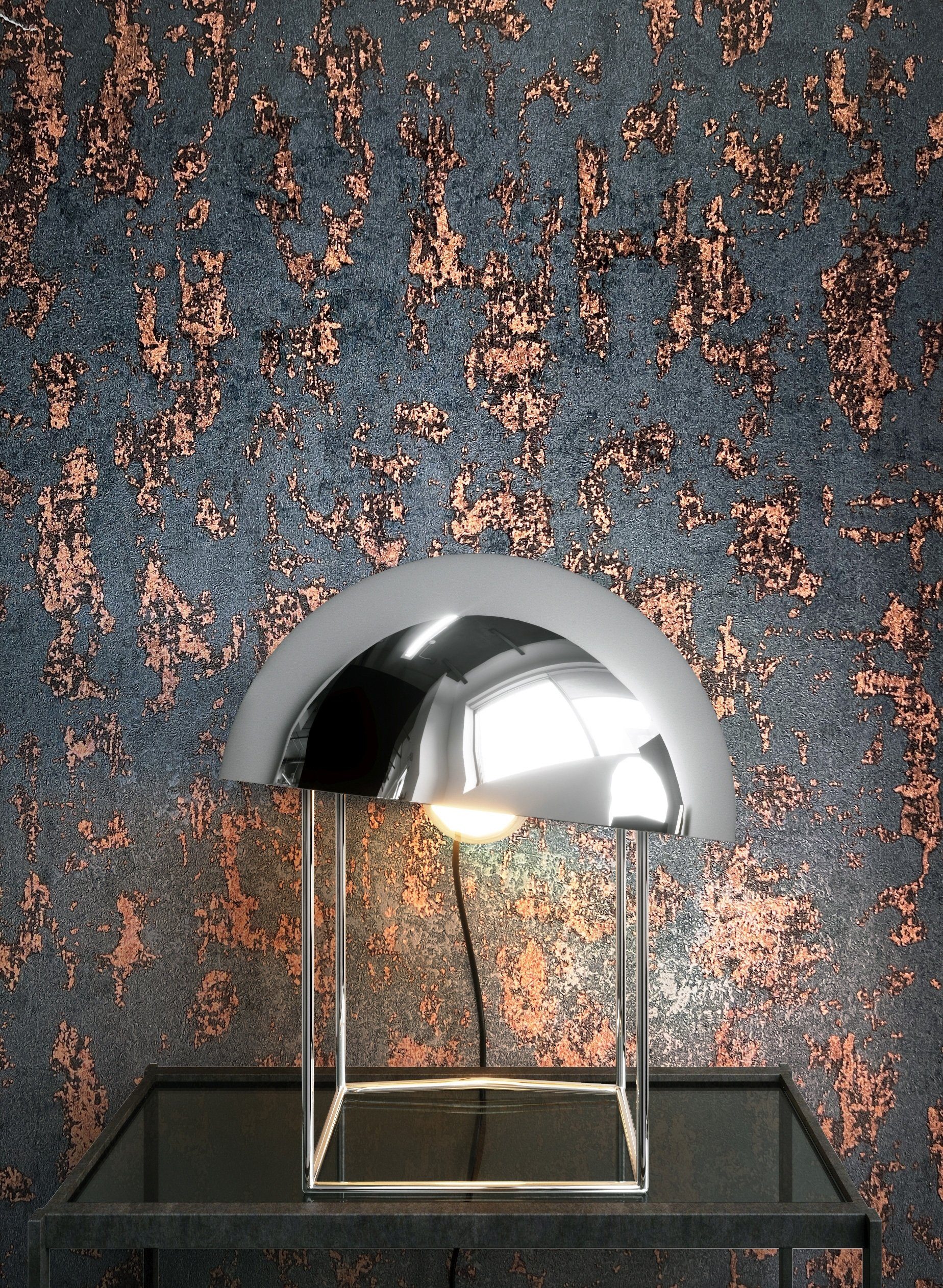 Newroom Vliestapete, Anthrazit Tapete Industrial Beton günstig online kaufen
