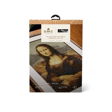 DMC Kreativset DMC Kreuzstich Set "Louvre Mona Lisa", Zählmuster, 38x49cm, (embroidery kit by Marussia)