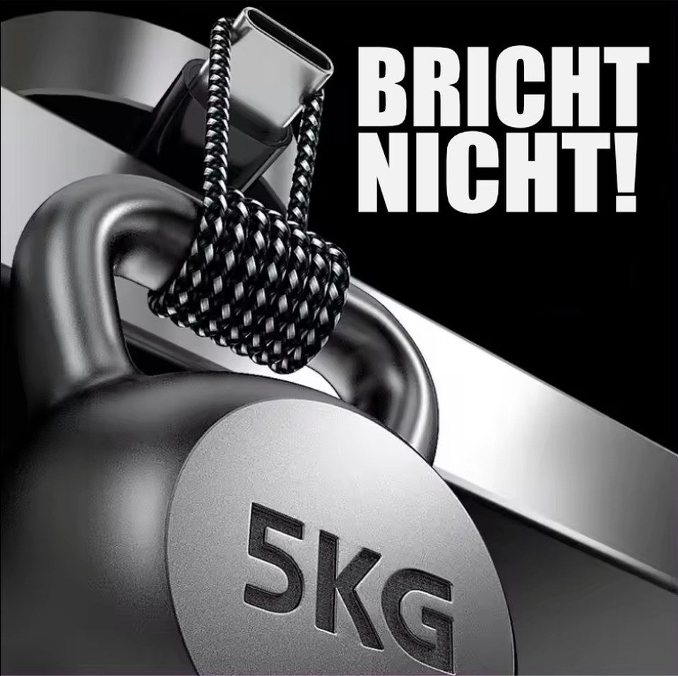 Alpha Electronics USB C Datenkabel SCHNELL Ladekabel für Samsung usw.- mehrere Längen USB-Kabel, USB-C, USB Typ A (50 cm), Schwarz, Rot, Silber, Blau