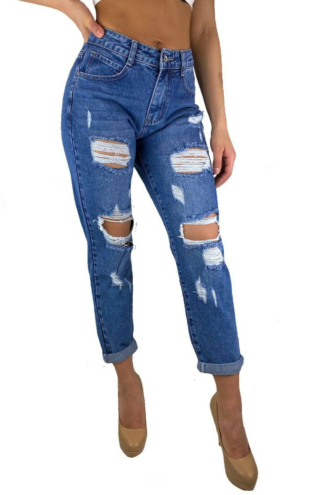 Only Damen Jeans Skinny Fit Stretch Denim Damenhose Hose Casual Used Look NEU 