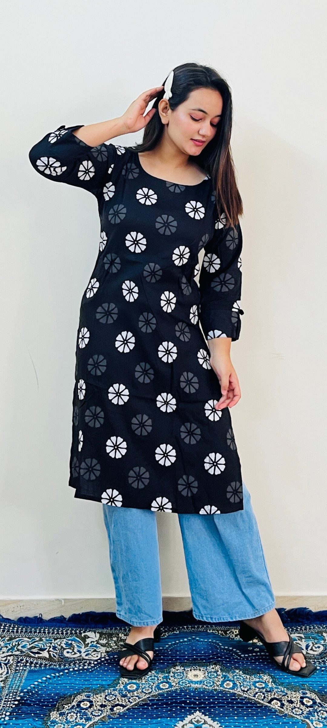 PfauGermany Longtunika Poppy Print günstig online kaufen