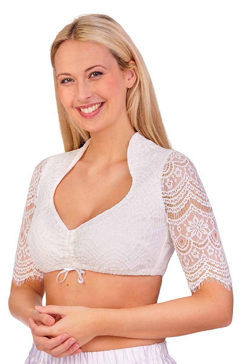 Dirndlbluse Dirndlbluse - JELIKA-ELENA - weiß