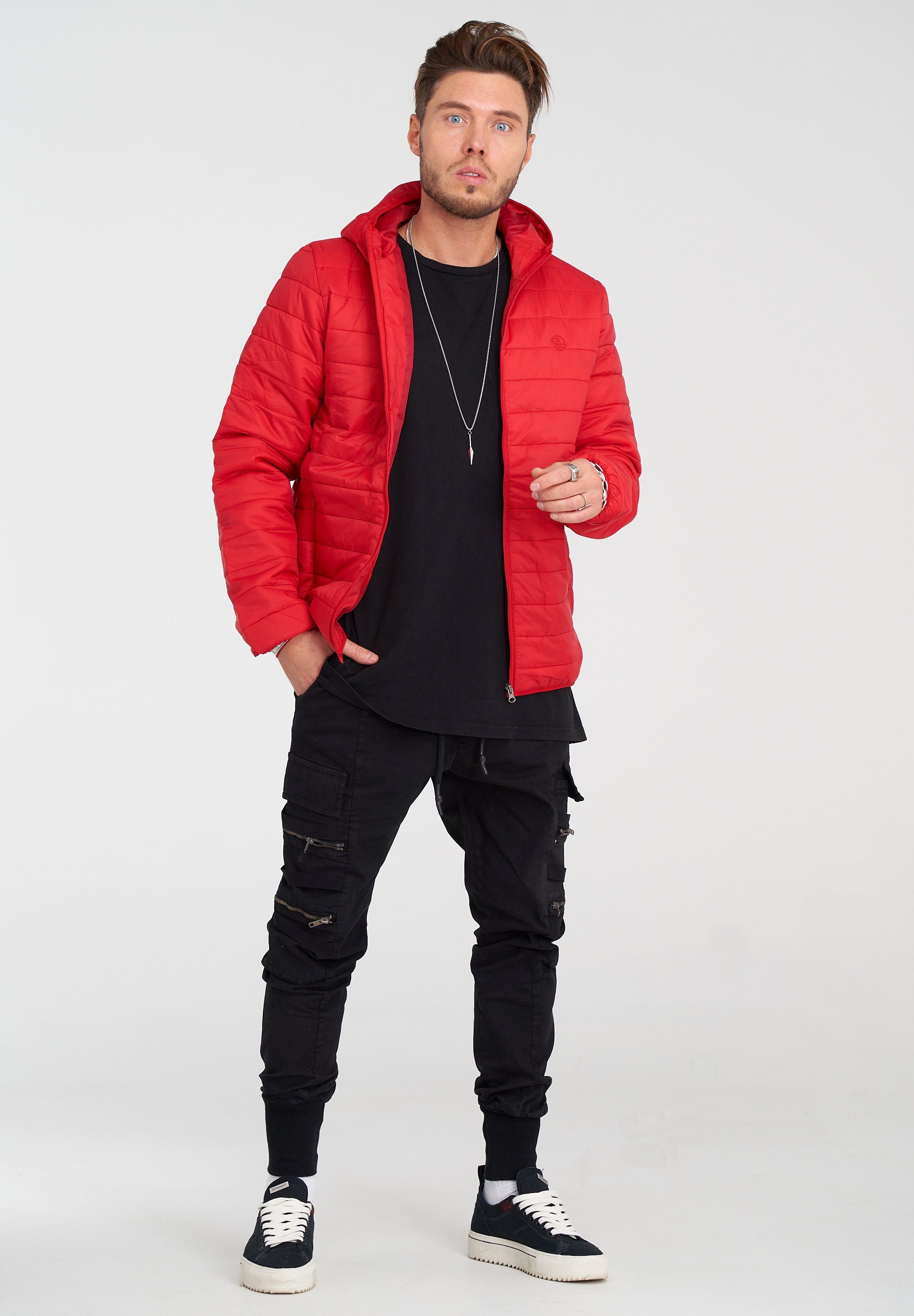 behype Steppjacke "JANNOS", mit wärmender Kapuze günstig online kaufen
