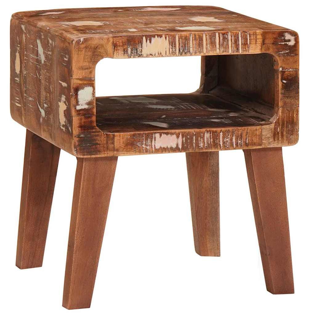 vidaXL Beistelltisch Beistelltisch Braun 40 x 32 x 46 cm Massives upgecyceltes Holz (1-St)