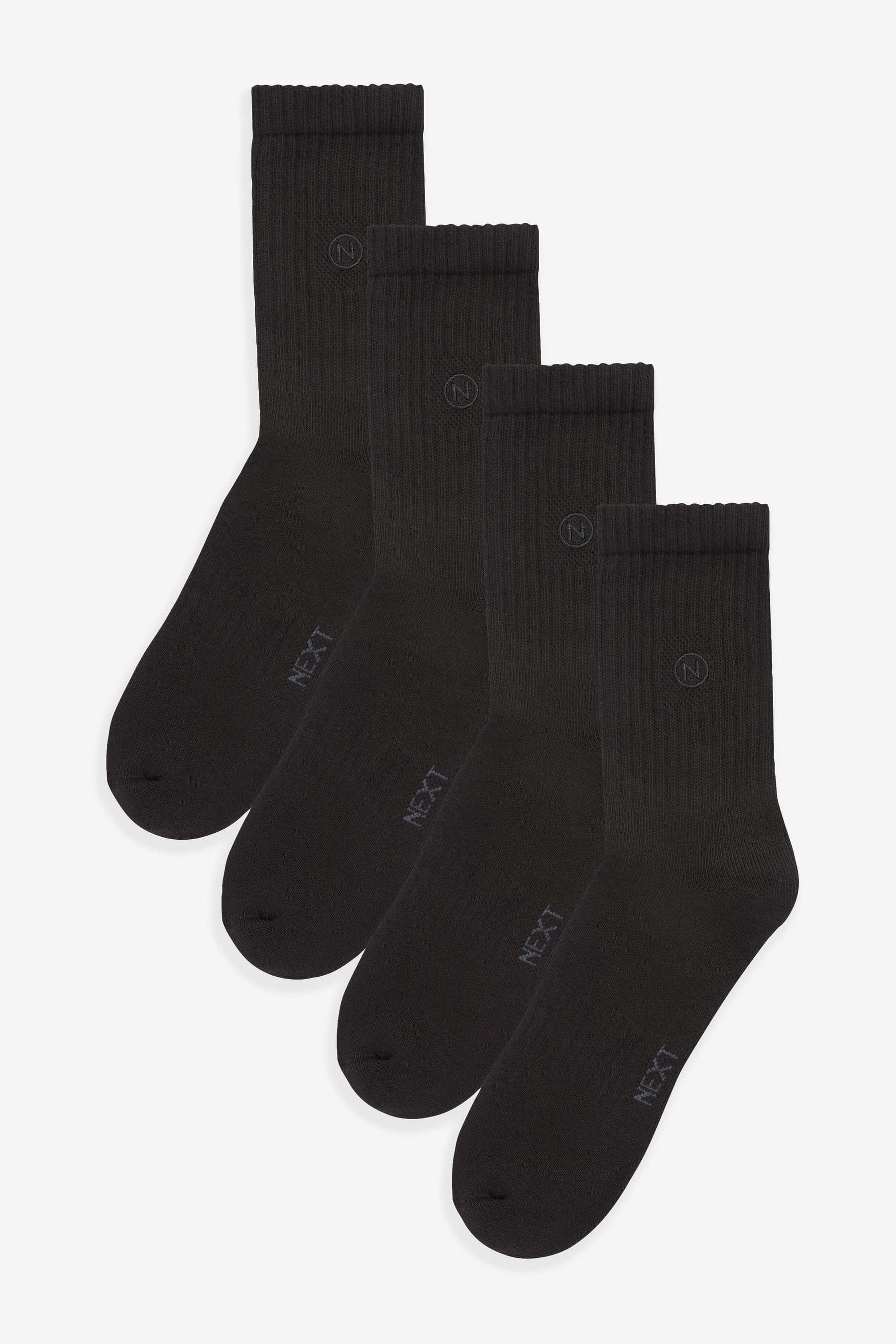 Sportsocken Sportsocken mit gepolsterter Sohle, 4er-Pack
