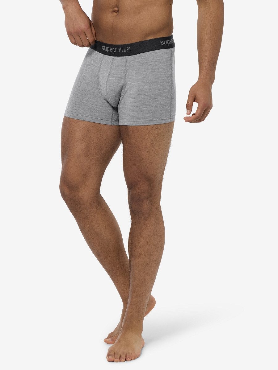 SUPER.NATURAL Boxershorts Merino Unterhose M TUNDRA175 BOXER 2-PACK (Doppelpack) funktioneller Merino-Materialmix