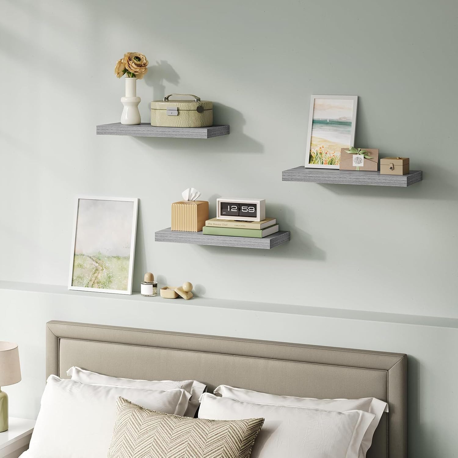 Woltu Wandregal, Set 3-tlg., Wandboard für Deko aus MDF Holz günstig online kaufen