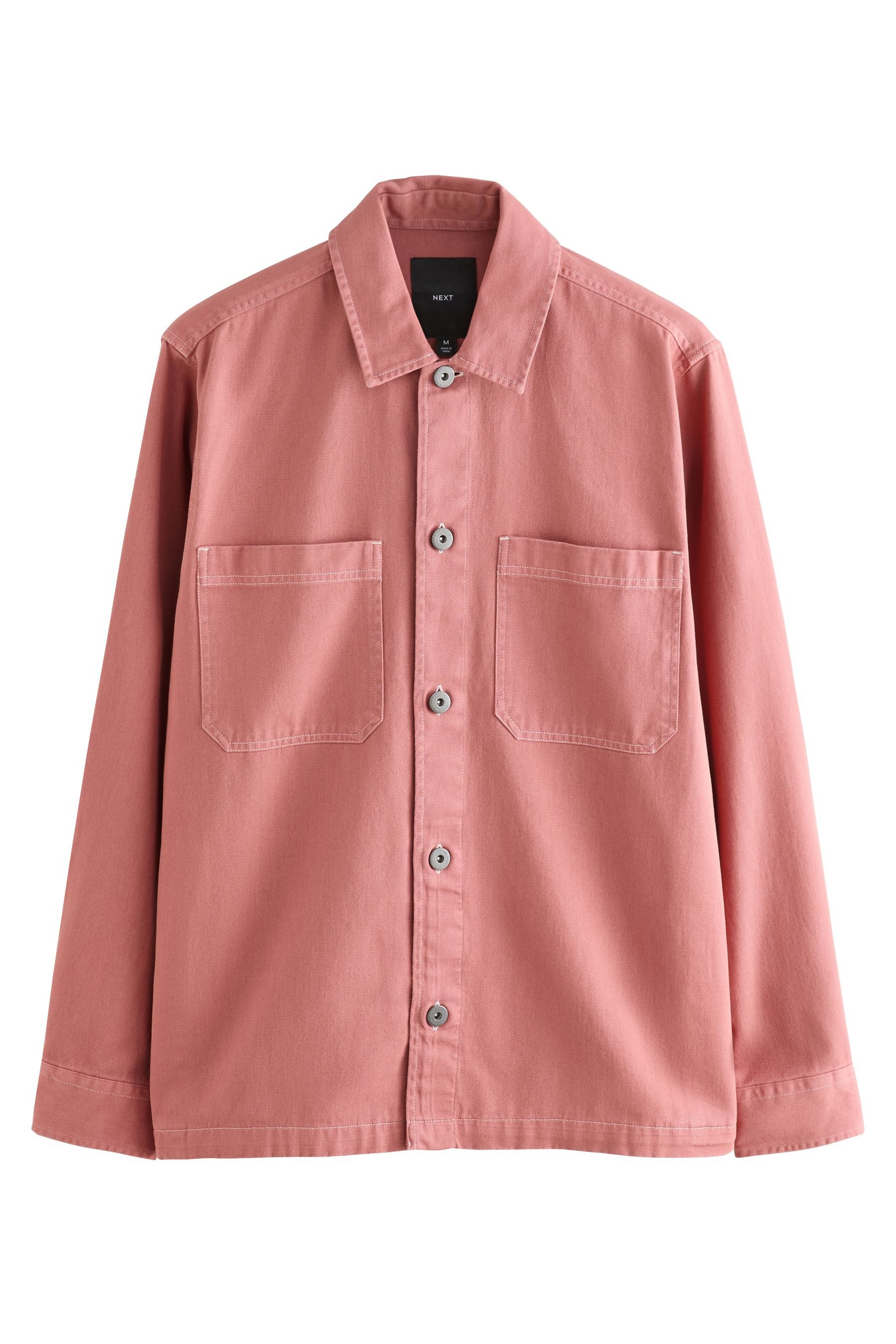 Hemdjacke Hemdjacke mit Kontrastnaht aus 100 % Baumwolle