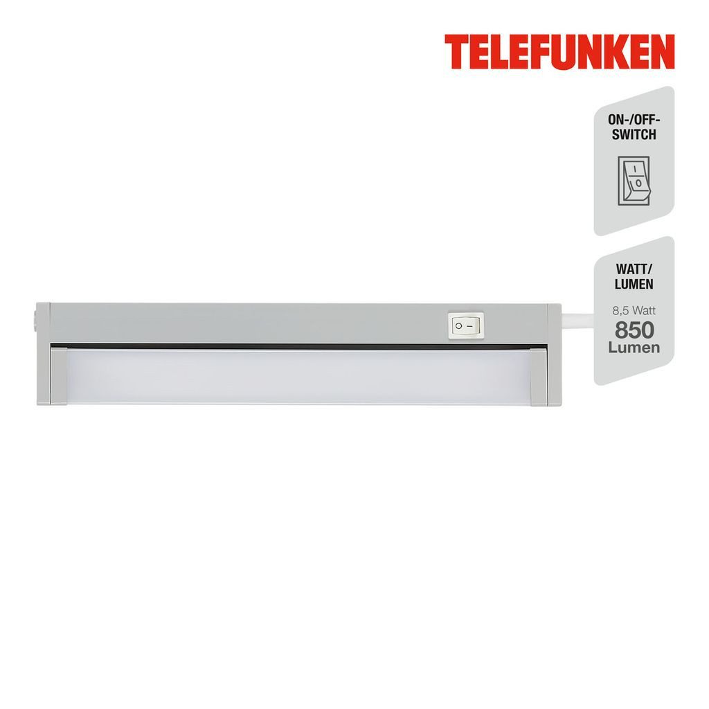 Telefunken LED Unterbauleuchte 204204TF, LED fest integriert, 3000K - Warmweiß