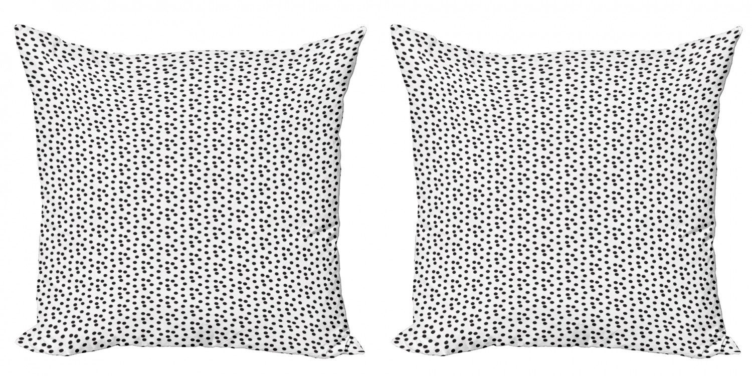 Kissenbezüge Modern Accent Doppelseitiger Digitaldruck, Abakuhaus (2 Stück), Abstrakte Geometrie Zufällige Punkte Kunst | Kissenbezüge