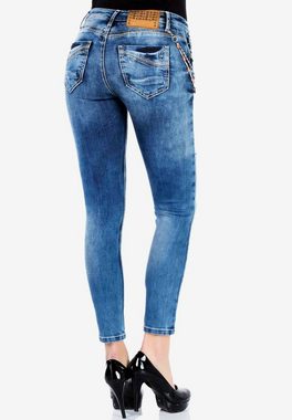 Cipo & Baxx Slim-fit-Jeans in verwaschener Optik in Skinny Fit