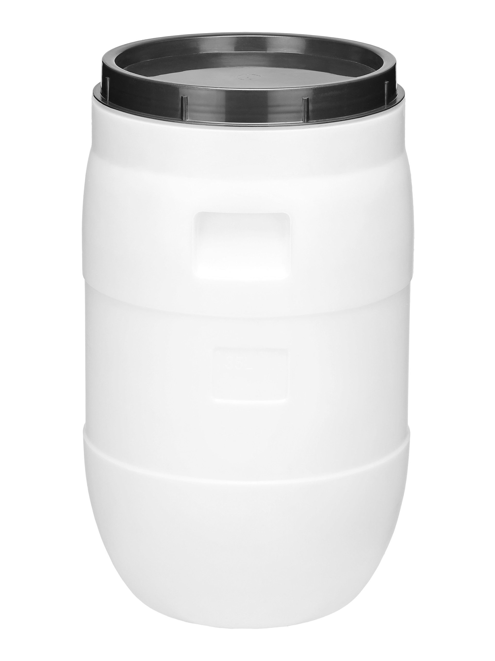 Garronda Regentonne 35L BPA-freies Fass Behälter mit Крышки für Lebensmittel GD-0087, Weiß, 35 l