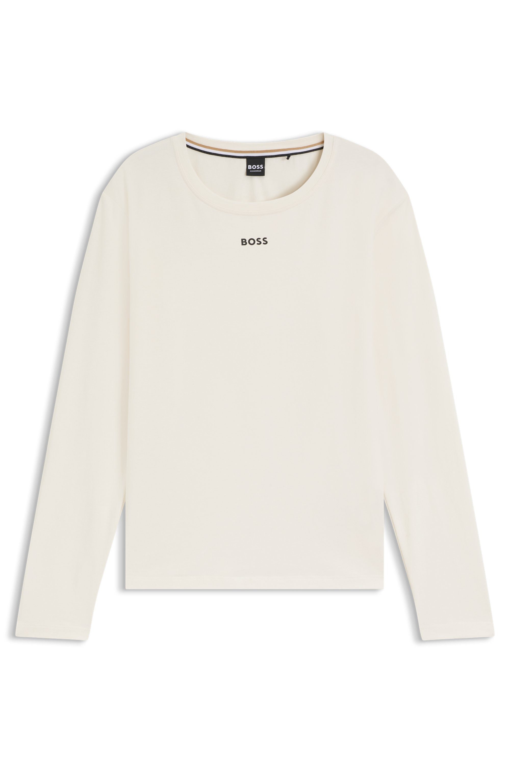 BOSS Langarmshirt mit Rundhalsausschnitt