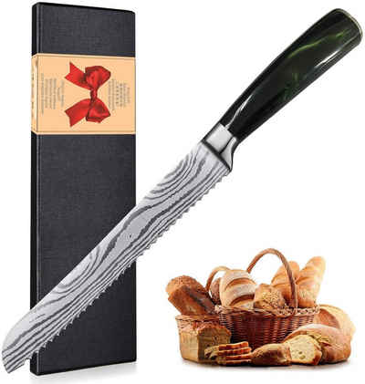 Home safety Brotmesser »20cm Brotmesser mit Wellenschliff aus hochwertigem Edelstahl«