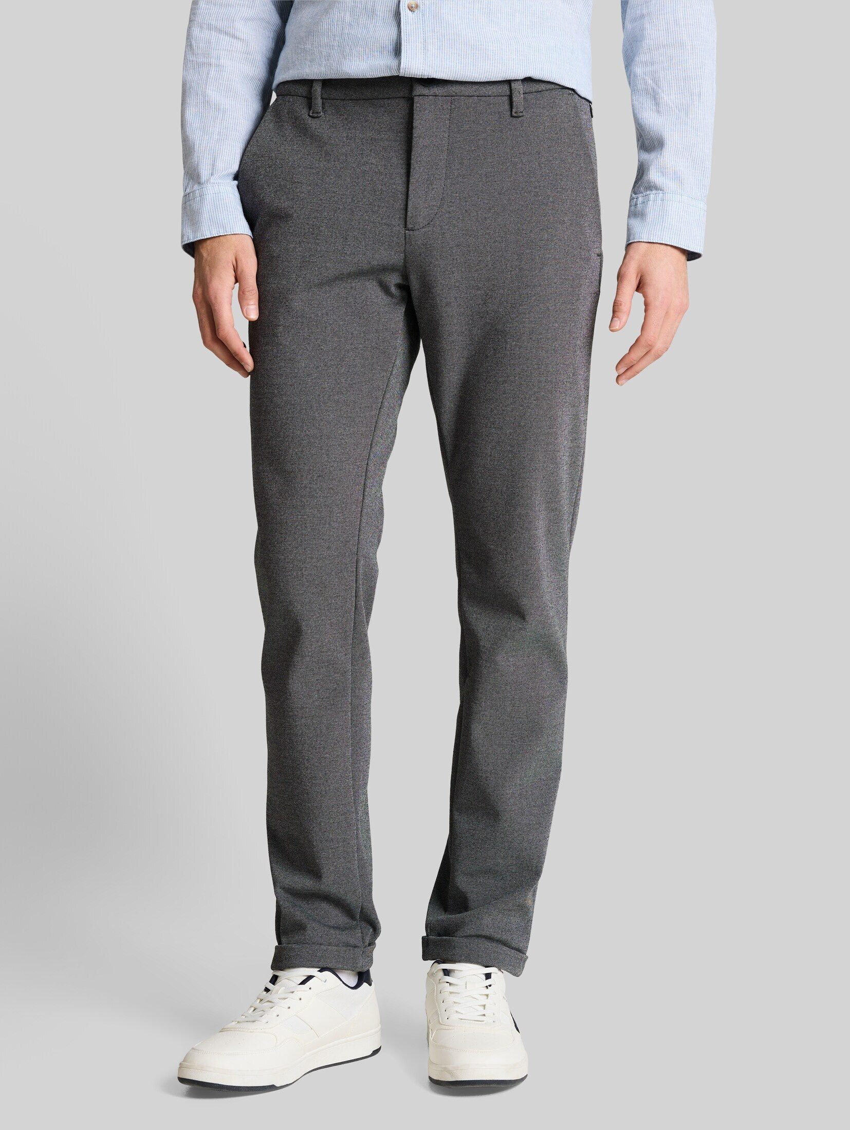 TOM TAILOR Chinohose Hosen & Chino TTTRAVIS SLIM Chino Hose aus Piqué Jersey