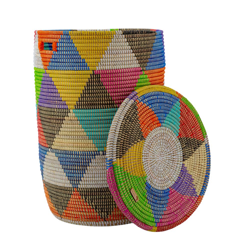 YAADU Wäschekorb mit flachem Deckel 80L – Wäschesammler, Wäschetruhe, Aufbe günstig online kaufen