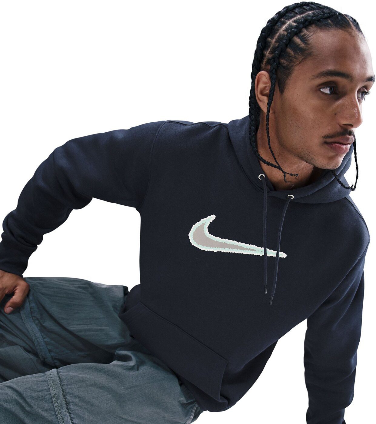 Nike Kurzarmshirt M NK CLUB BB HDY NEO VARSITY OBSIDIAN/OBSIDIAN/BLACK – Bild 5 von 5