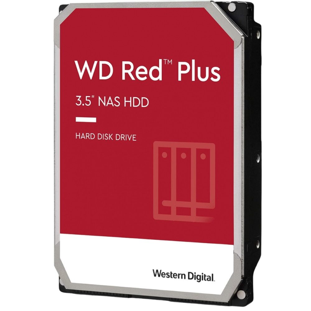 WD Western Digital Red Plus 30EPX - NAS-Festplatte - rot HDD-NAS-Festplatte (3 TB) 3,5"