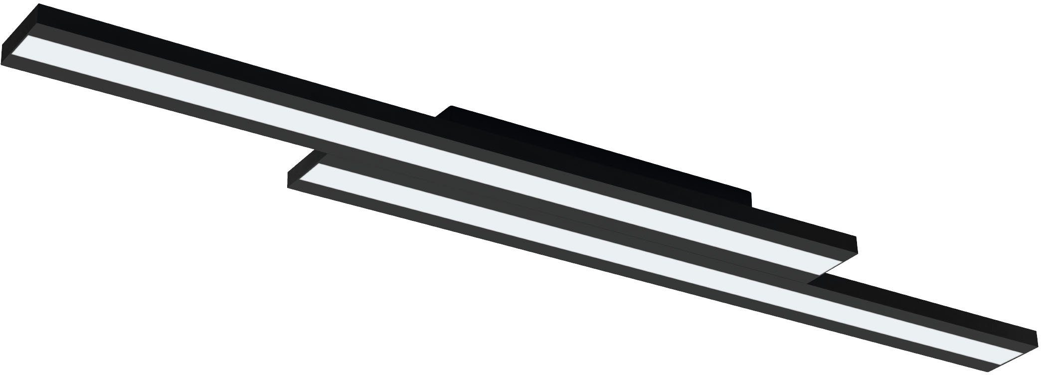 EGLO Deckenleuchte SALITERAS-Z, kaltweiß fest in aus - Deckenleuchte LED warmweiß 10,2W - - schwarz warmweiß integriert, Stahl kaltweiß, 