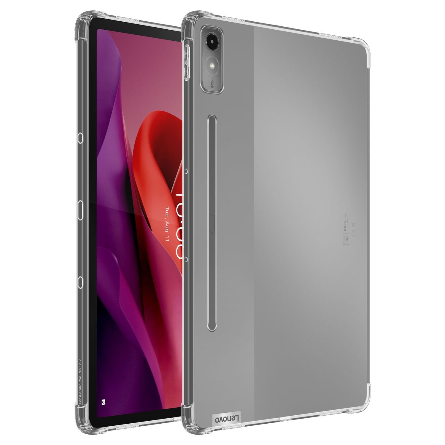 Cadorabo Tablet-Hülle für Lenovo Tab P12 Hülle Lenovo Tab P12, Tablet Hülle TPU Silikon Schutzhülle Slim Transparent Case Cover