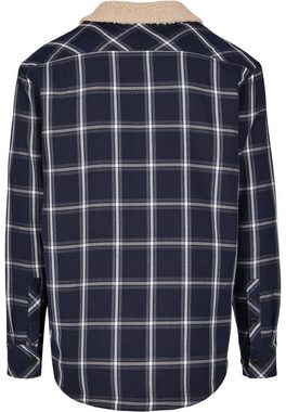 URBAN CLASSICS Langarmhemd Urban Classics Herren Sherpa Lined Shirt Jacket (1-tlg)