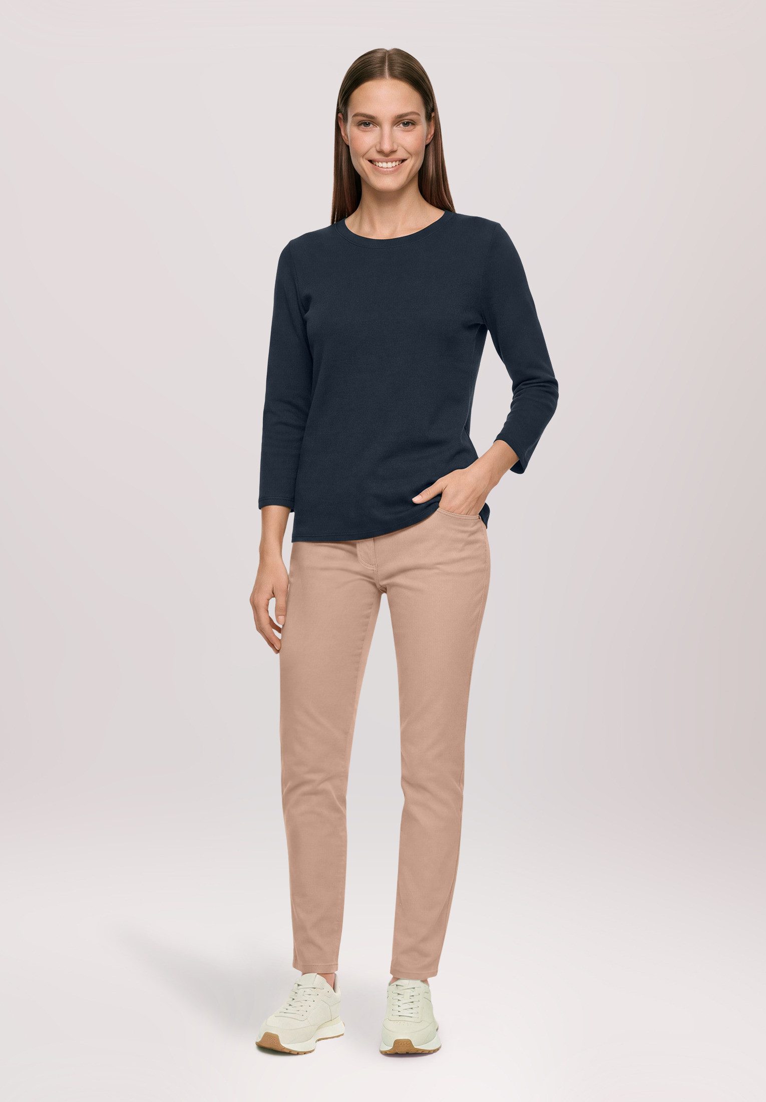 Betty Barclay 3/4-Arm-Shirt Damen mit Rundhalsausschnitt (1-tlg)