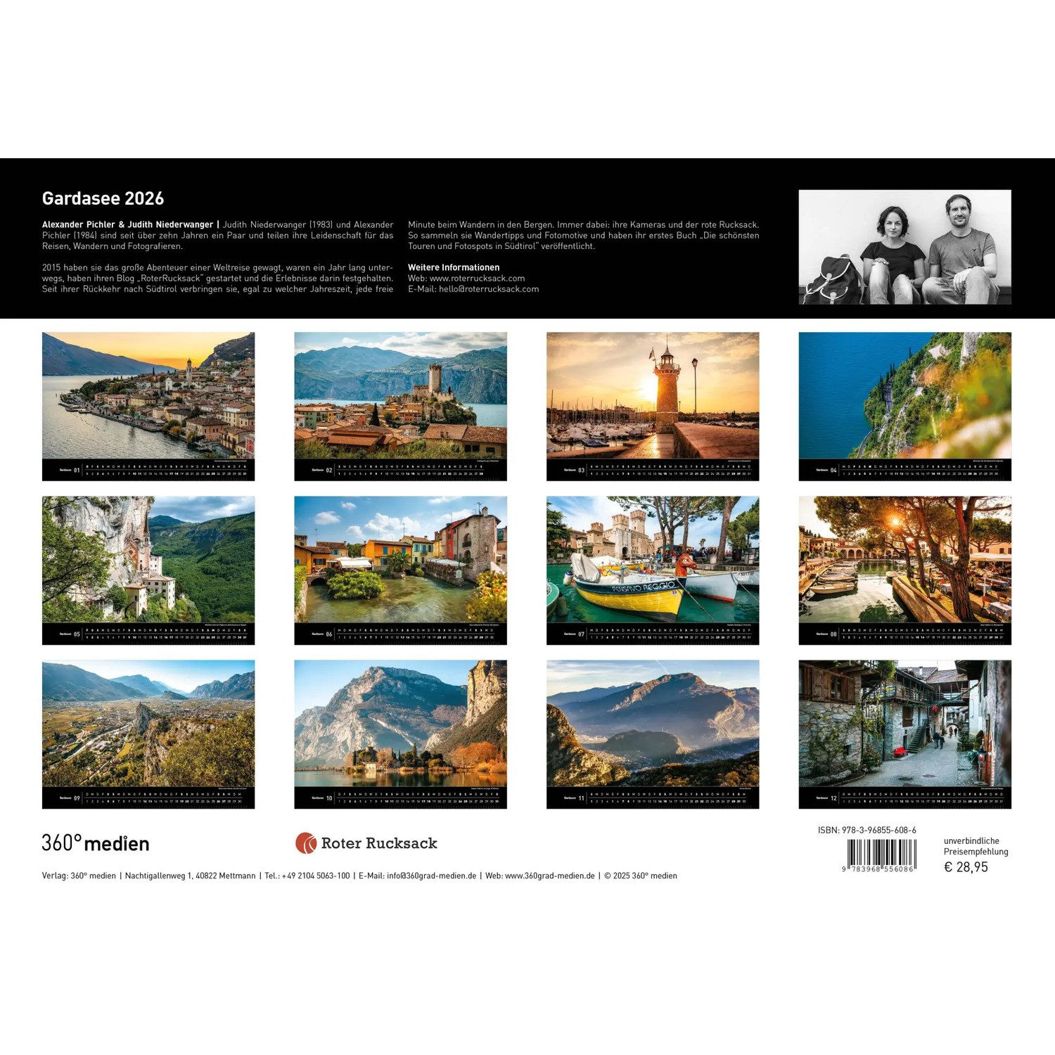 WALTER Wandkalender Gardasee Premiumkalender 2026
