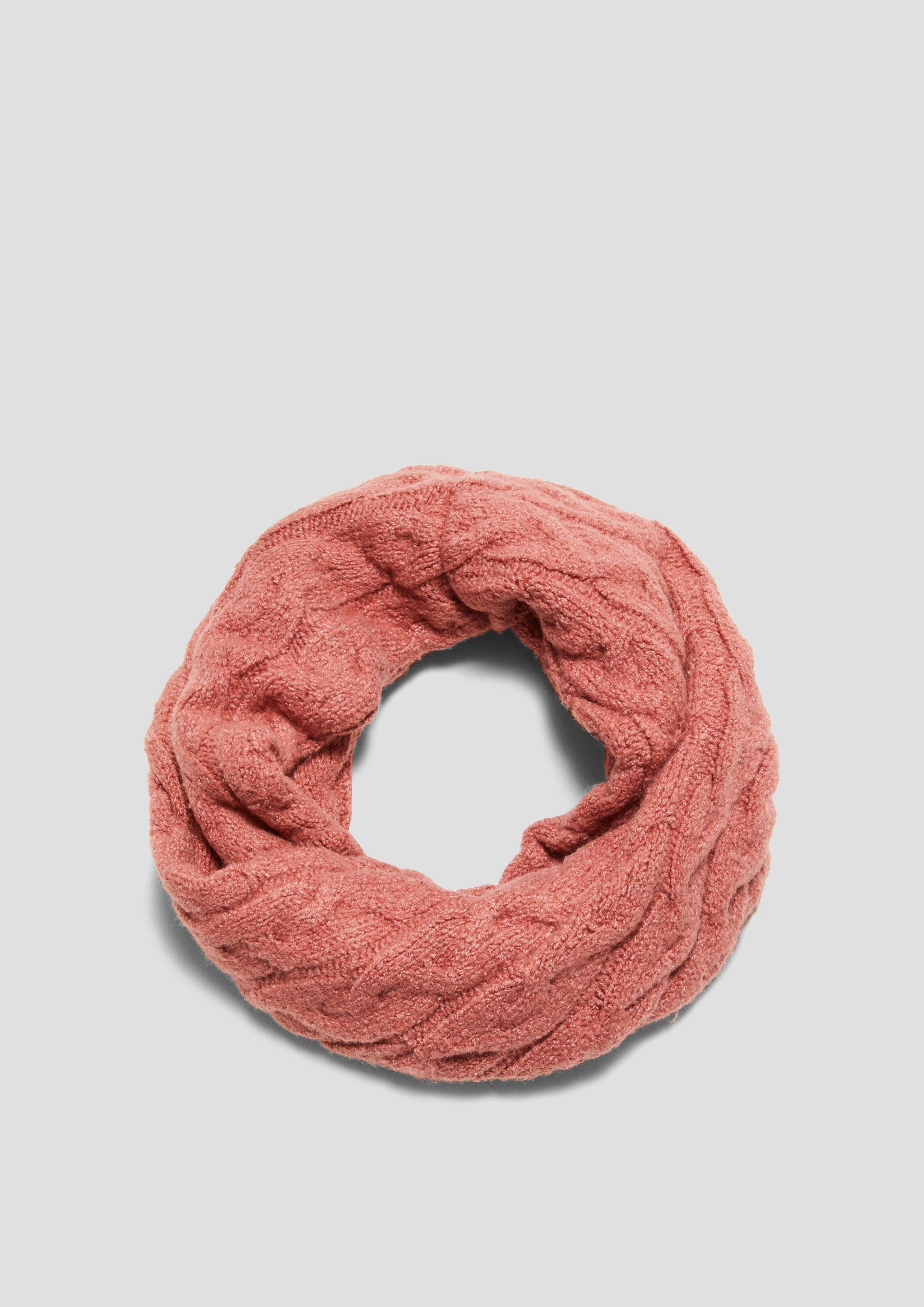Baumwollmix Loop-Schal aus papaya Halstuch s.Oliver