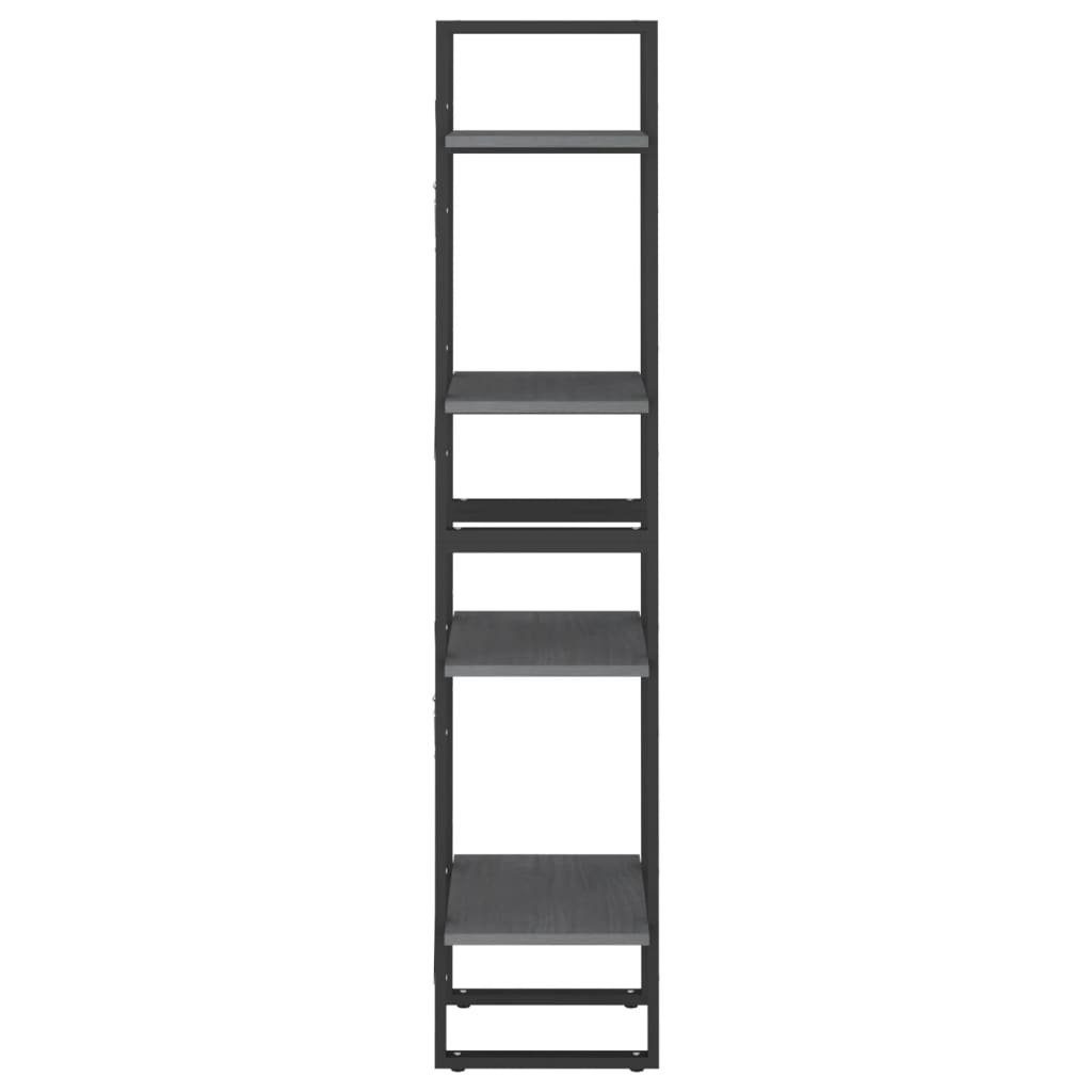 Stahl BxHxT: möbelando 40x140x30 cm, Kiefer, in Grau aus Bebertal, Bücherregal