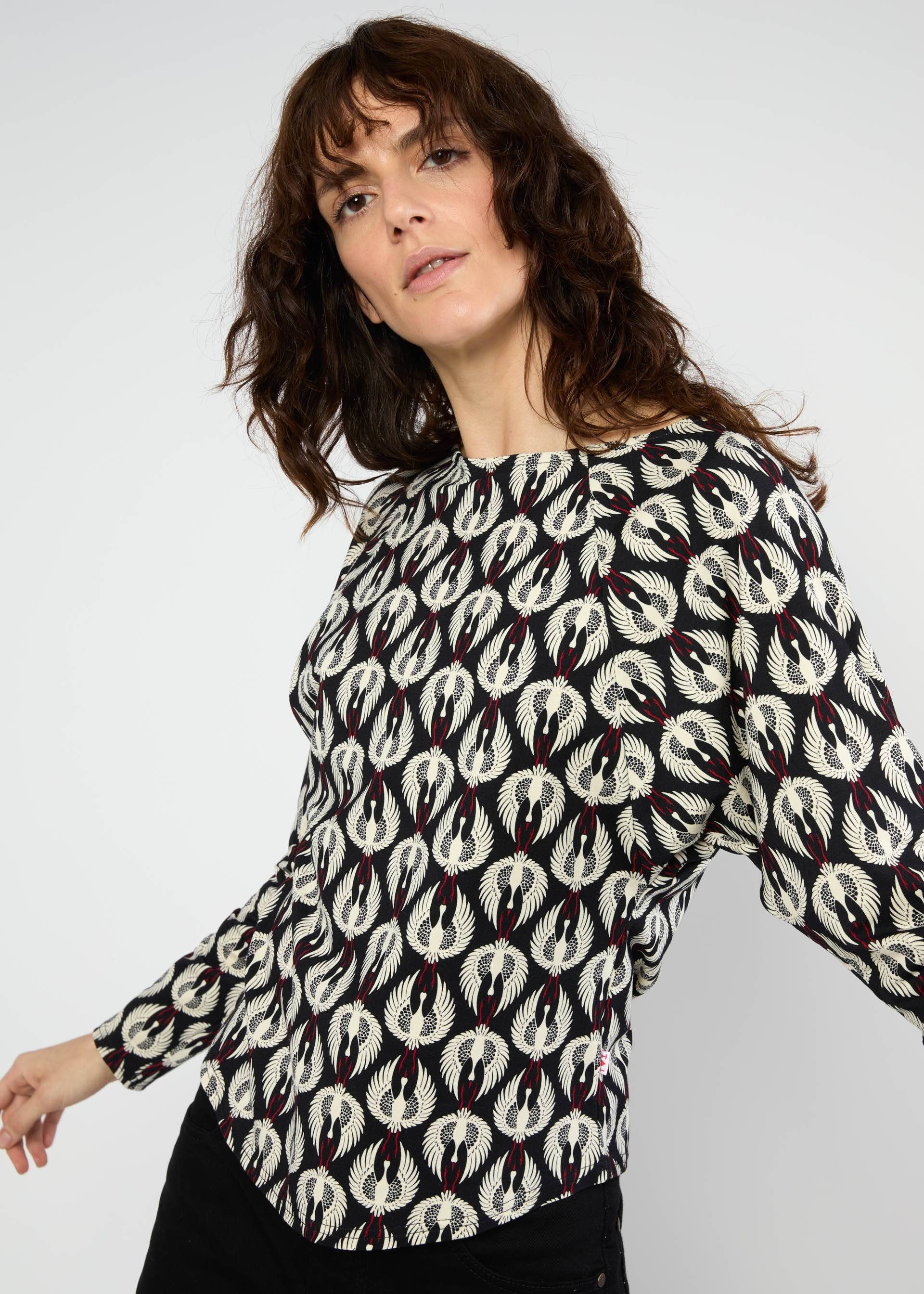 Blutsgeschwister Langarmshirt - gemustertes Langarmshirt - Damen Longsleeve ? Jerseyshirt Autumns Wi