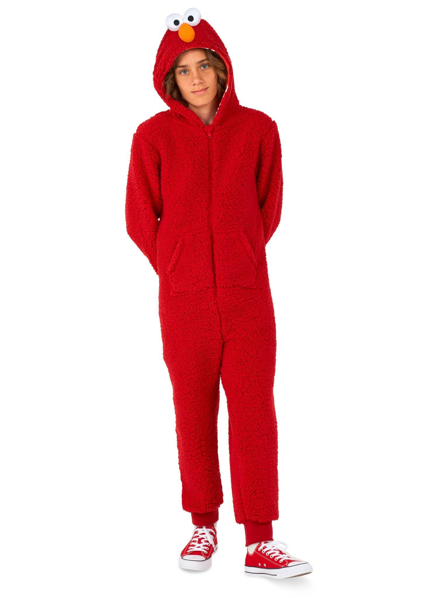 Kostüm Elmo Onesie für Kinder