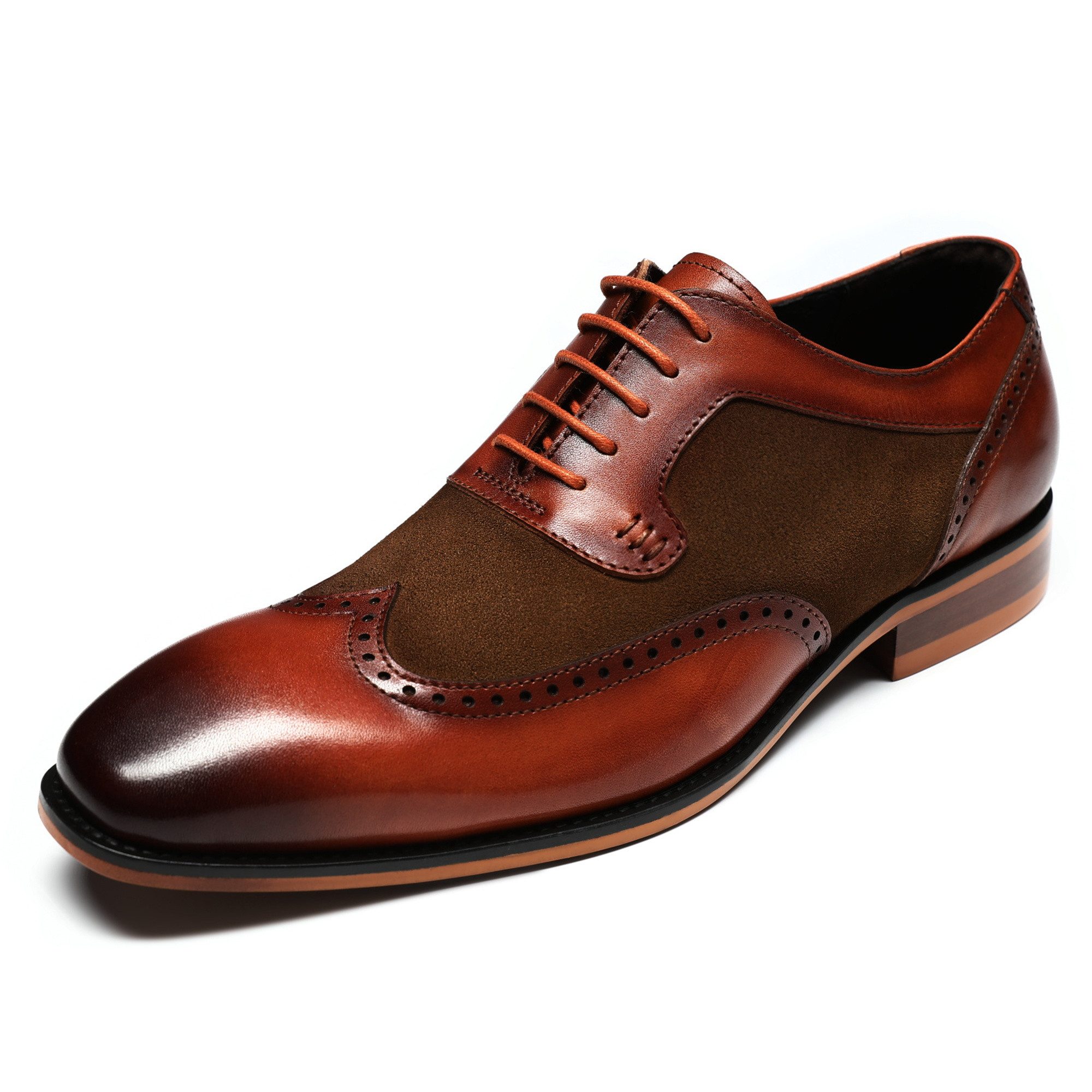 Allthemen Schnürschuh mit klassischer Ziernaht Anzugschuhe Herren Businesss günstig online kaufen