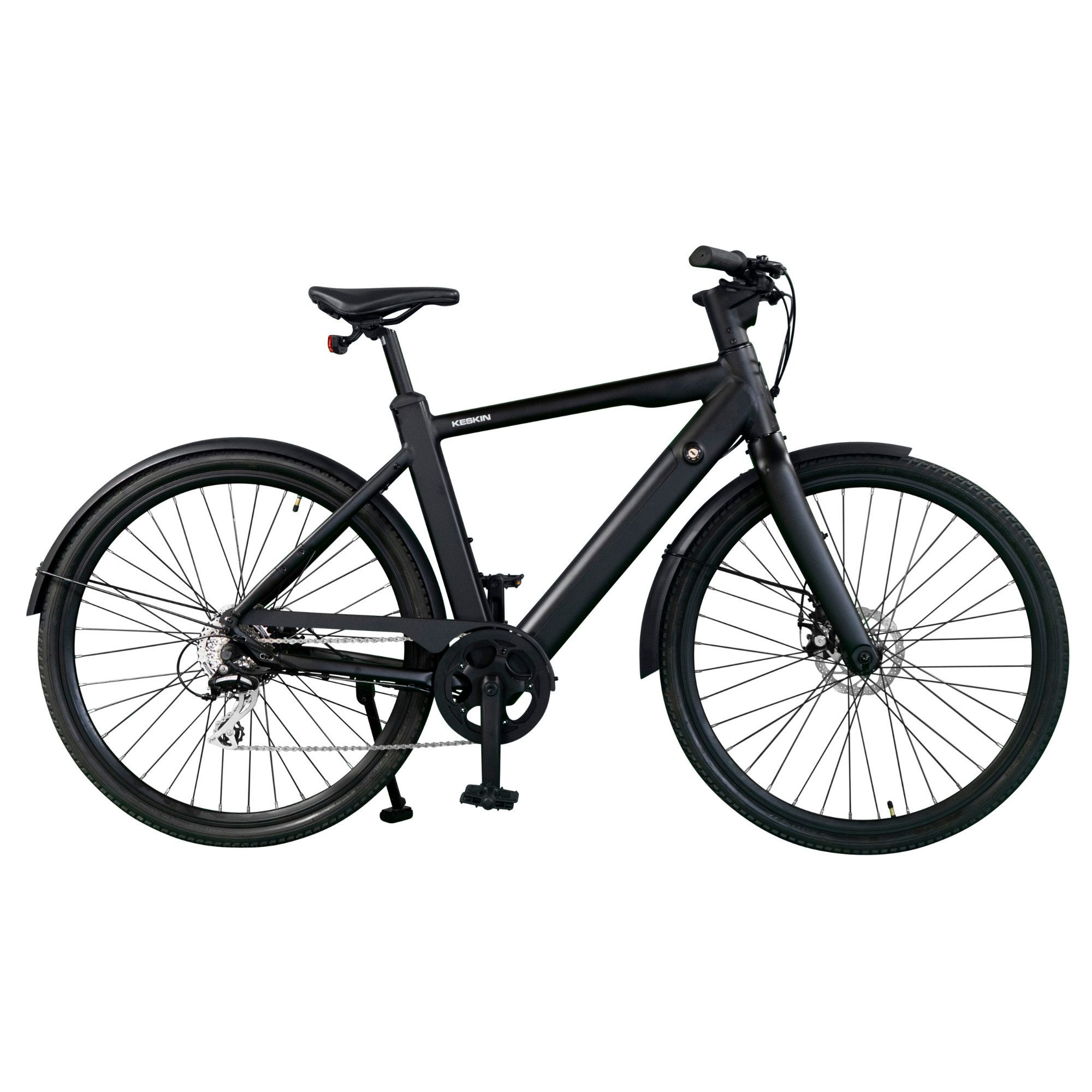 Keskin eBike E-Bike Cityrad cBike1 27,5 Zoll E-Bike Pedelec mit IOS App-Unterstützung, 8 Gang Shimano Schaltwerk, Kettenschaltung, Heckmotor, 432 Wh, (Akku-Ladegerät, Werkzeug, Beleuchtung, Schlüssel), mit Drehmomentsensor, integriertes App-Display, StVZO-konform