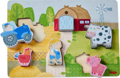 Haba Steckpuzzle »Auf dem Bauernhof«, Puzzleteile, aus Holz