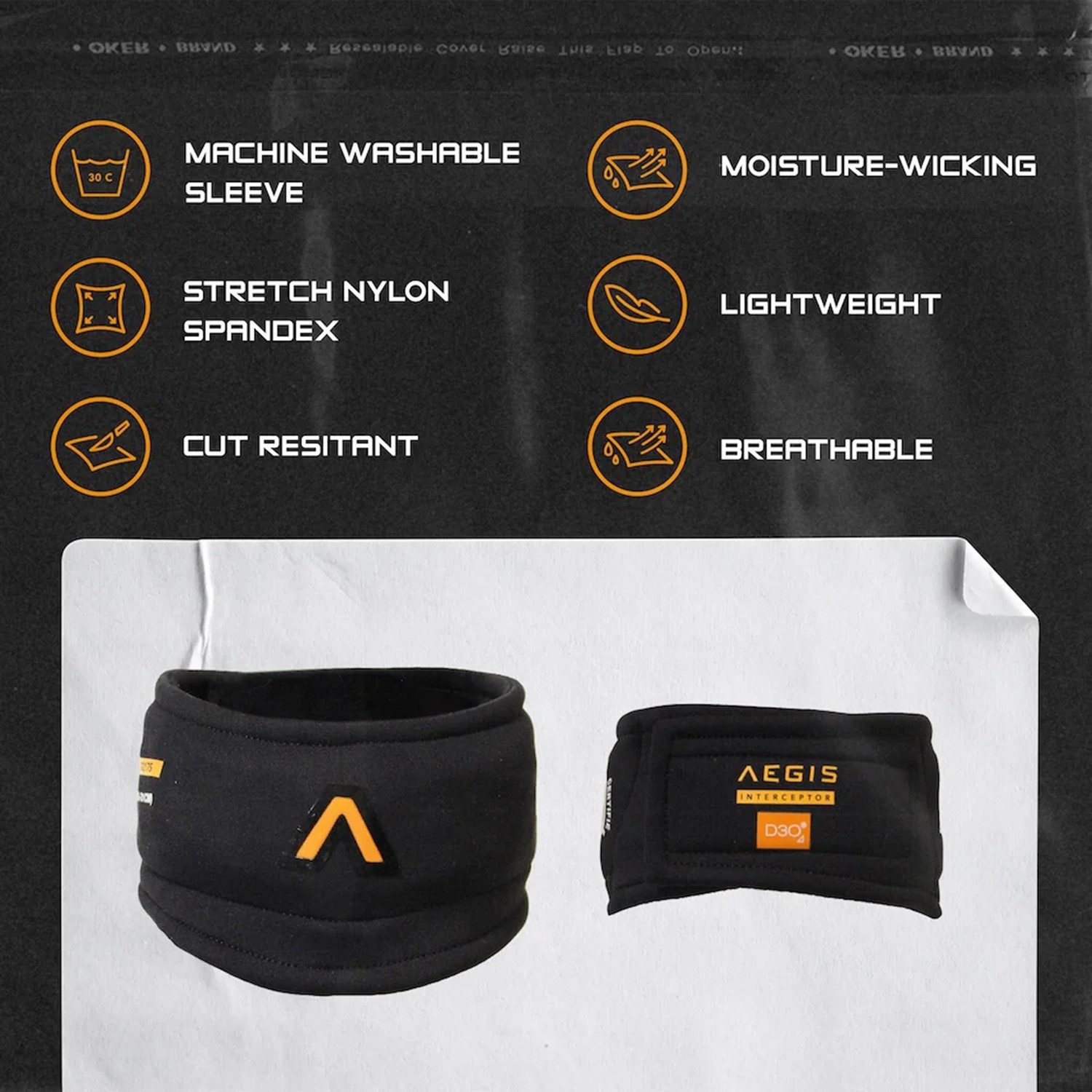 Aegis Hockey Halsprotektor Halsschutz Aegis Interceptor ohne Latz