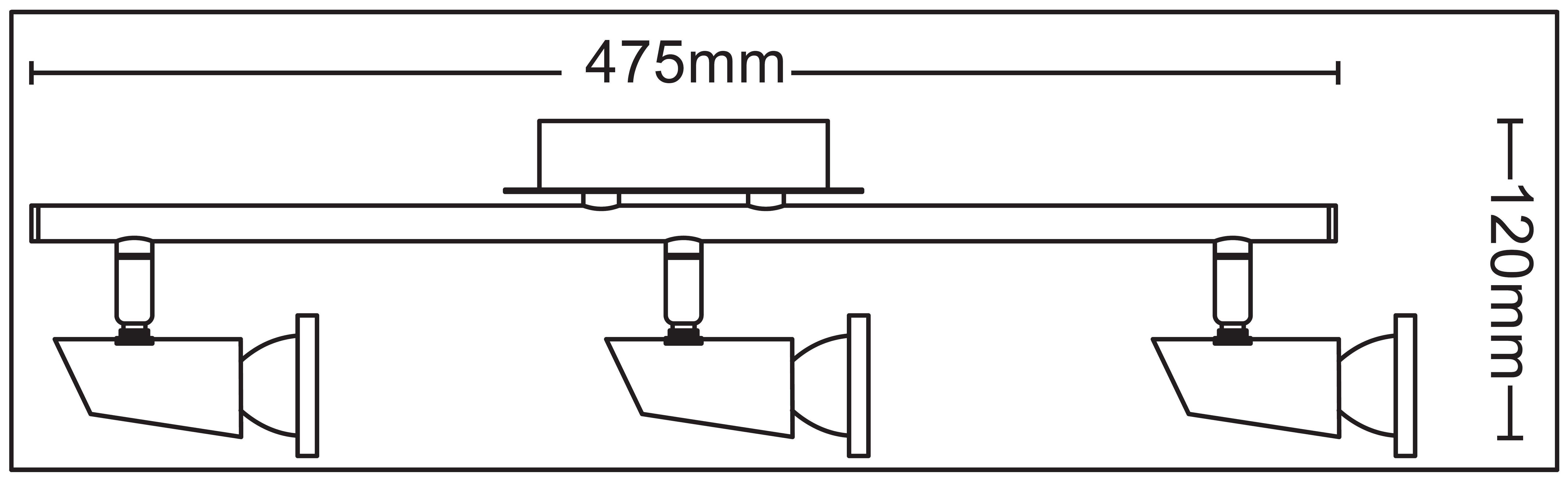 TRANGO LED Deckenspots, 3-flammig 2001-038 Deckenleuchte günstig online kaufen