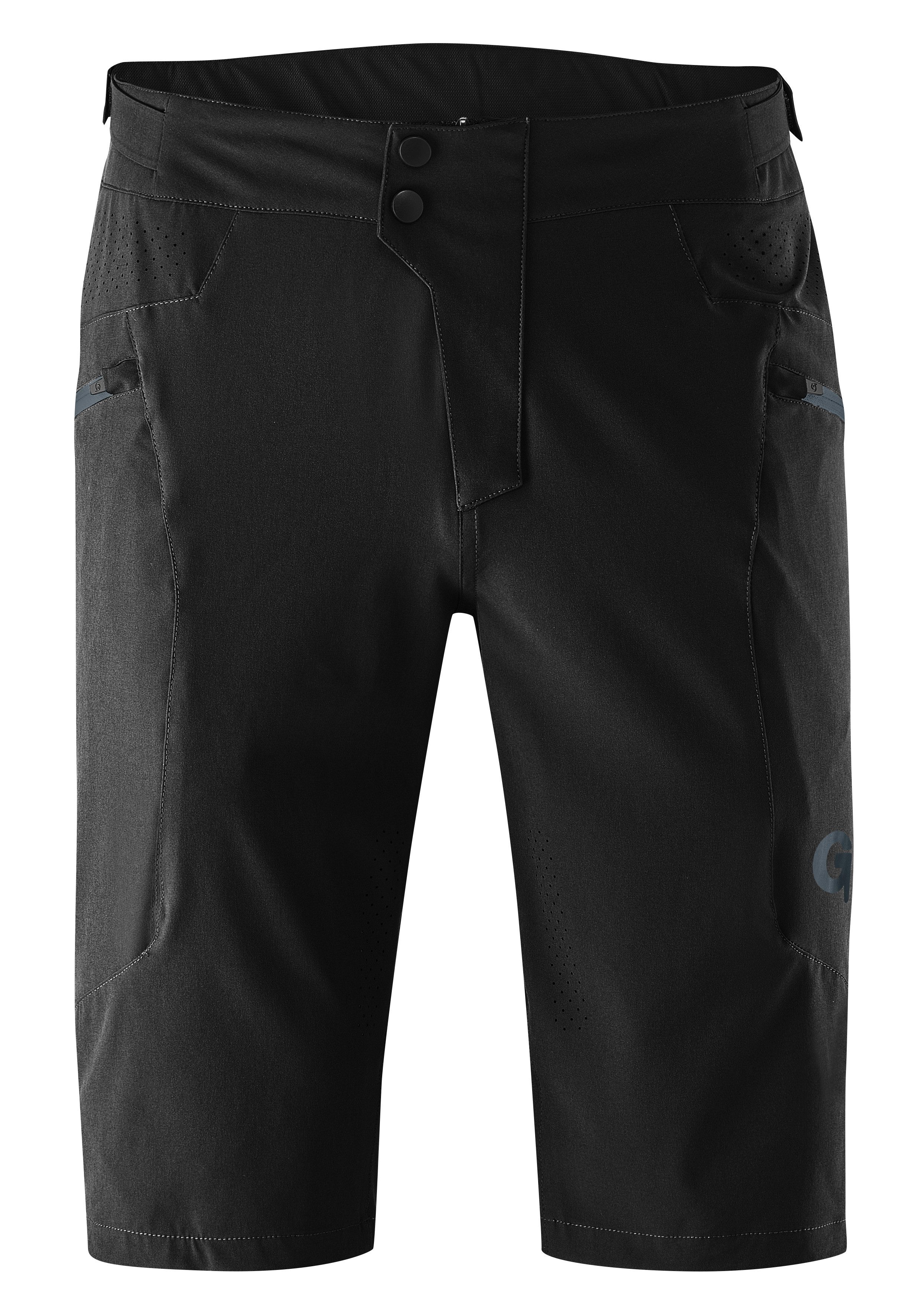 Gonso Radhose VALDES Herren Bike-Shorts, atmungsaktive MTB Fahrradhose, Bund regulierbar