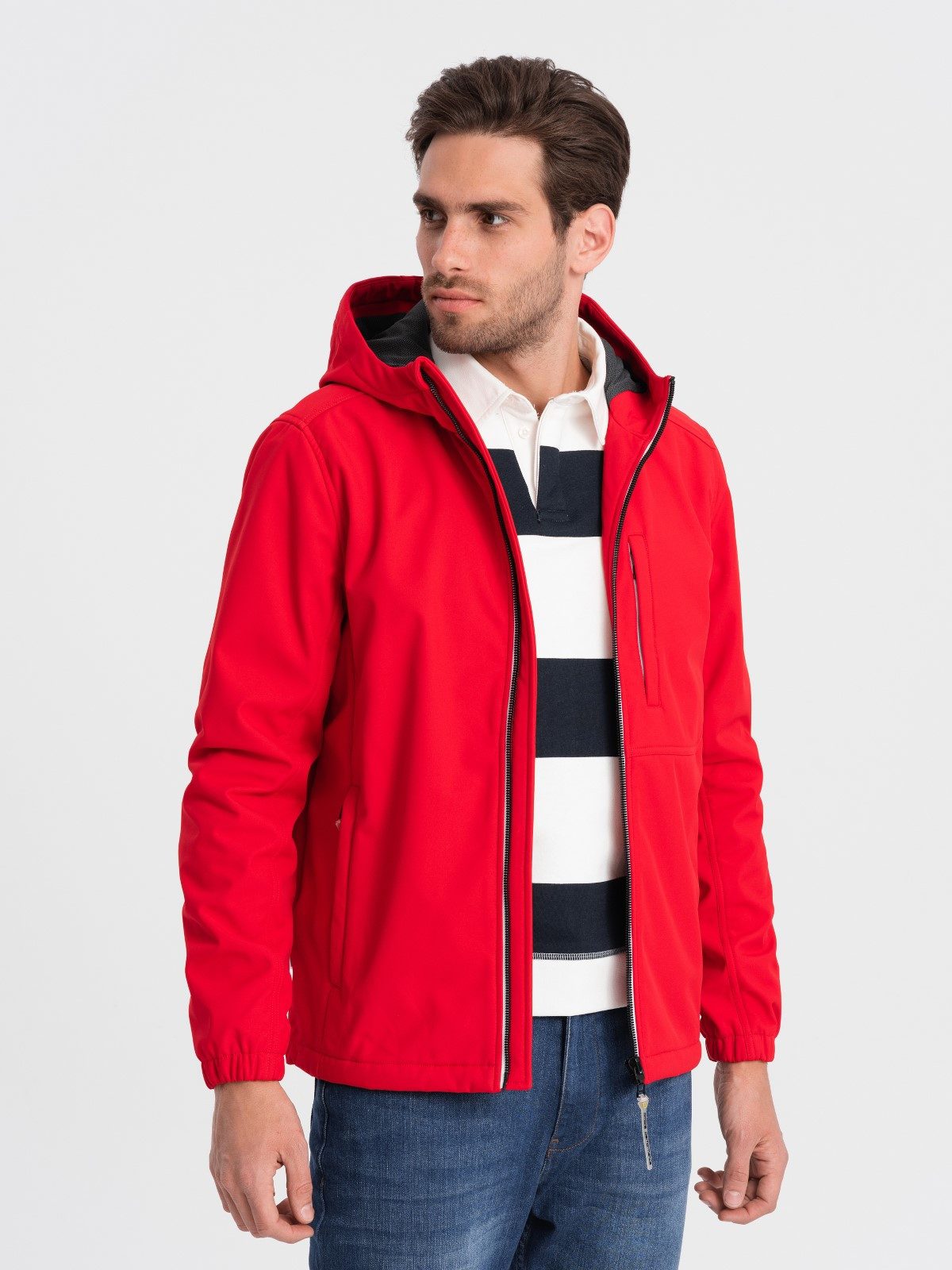 OMBRE Softshelljacke Herrenjacke SOFTSHELL mit Fleece-Futter günstig online kaufen