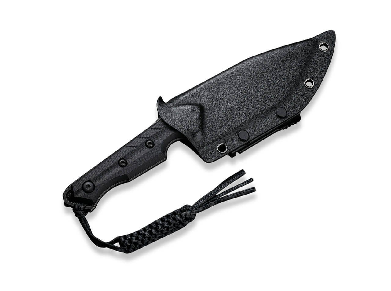 Messer Survival Kydexscheide, Knife feststehendes CIVIVI Black (1 Maxwell mit G10 CIVIVI St)