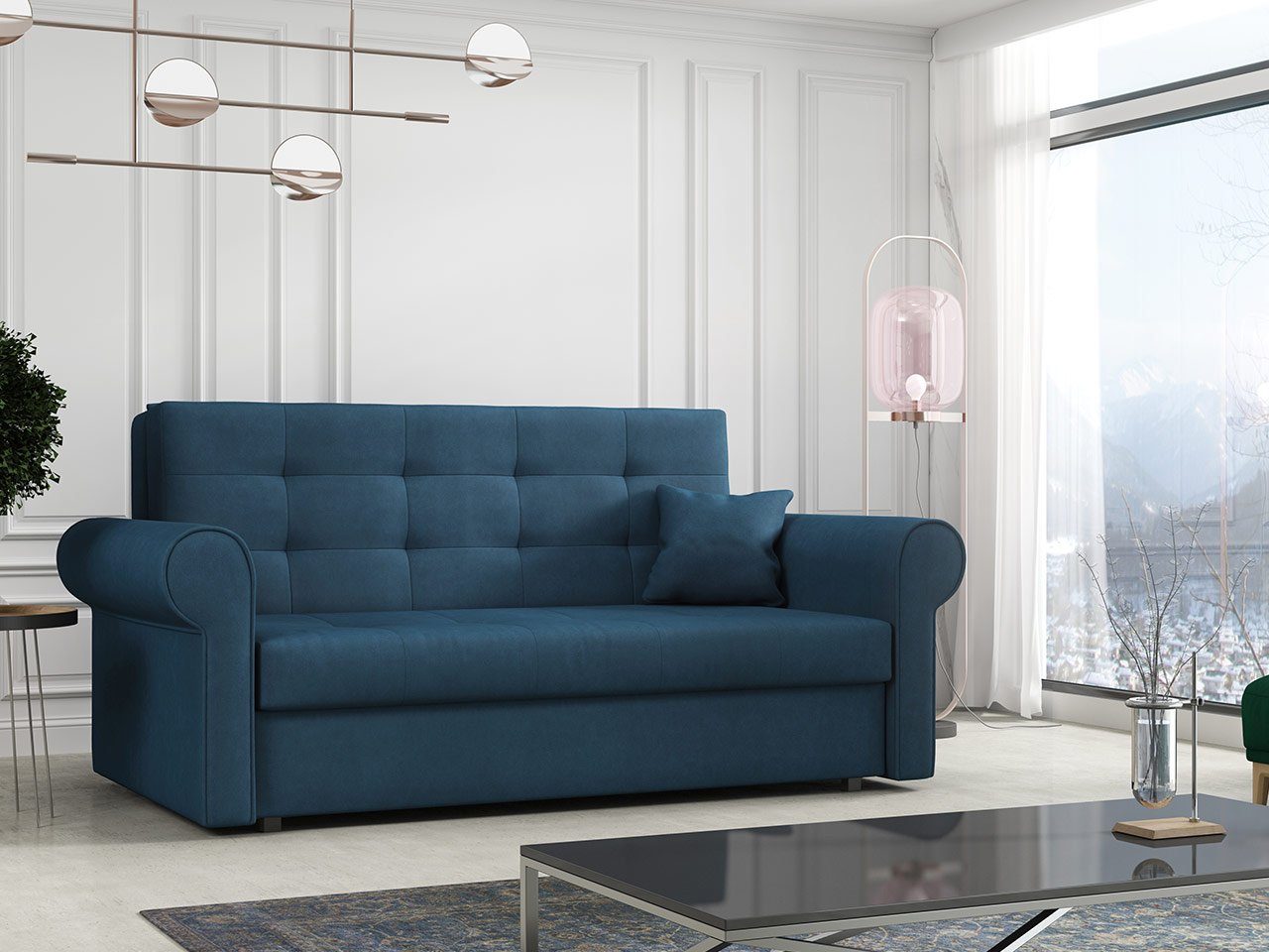 MIRJAN24 Schlafsofa Viva Silver III, 3 Sitzer, mit Schlaffunktion und Bettk günstig online kaufen