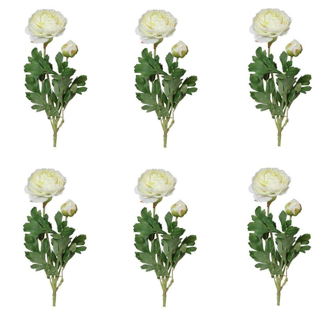 cm, H:40cm Gasper, 40 Kunstpflanze, Kunststoff Weiß Höhe