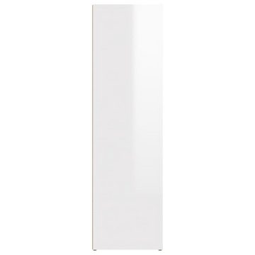 vidaXL Sideboard Sideboard Hochglanz-Weiß 80x30x106 cm Holzwerkstoff (1 St)