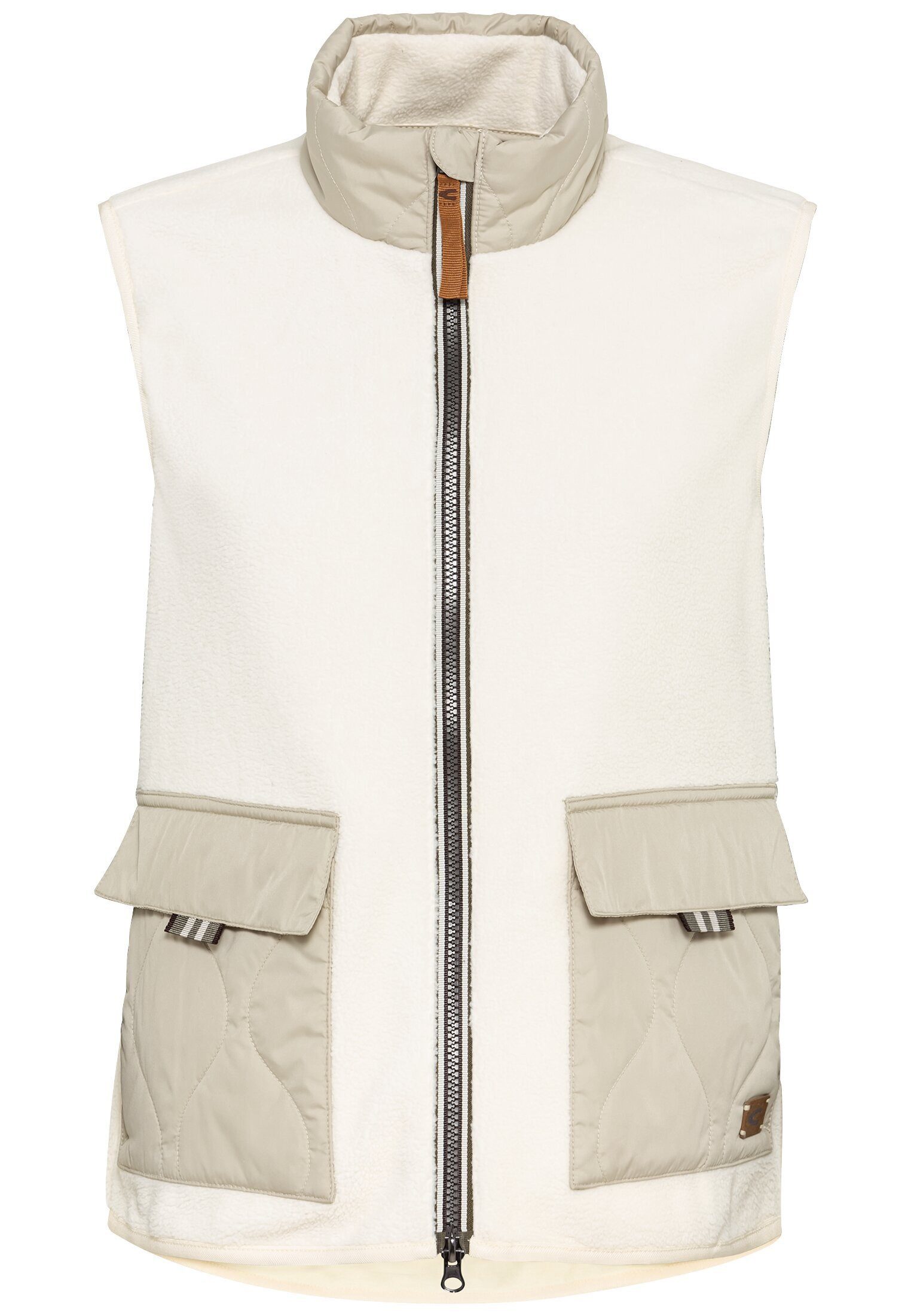 camel active Fleeceweste Teddy Fleeceweste mit Stehkragen günstig online kaufen