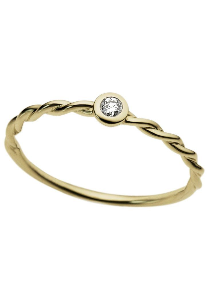 Firetti Solitärring Schmuck Geschenk Gold 333 Damenring Verlobungsring Goldring Solitär, mit Brillant
