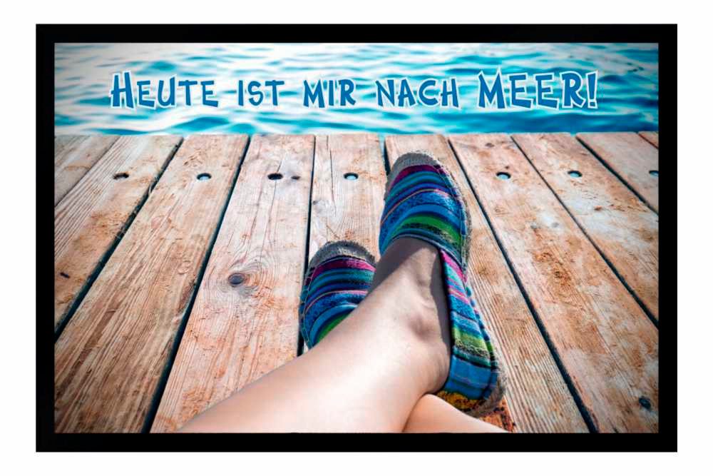 Ladreas Fußmatte Schmutzfangmatte Heute ist mir nach Meer F1105, 60x40