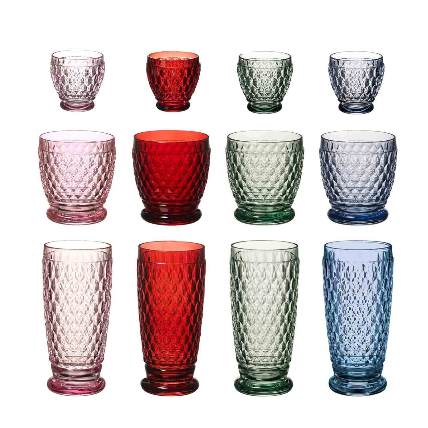 Villeroy & Boch GläserSet Boston Coloured Bar Gläserset 12er Set, Glas